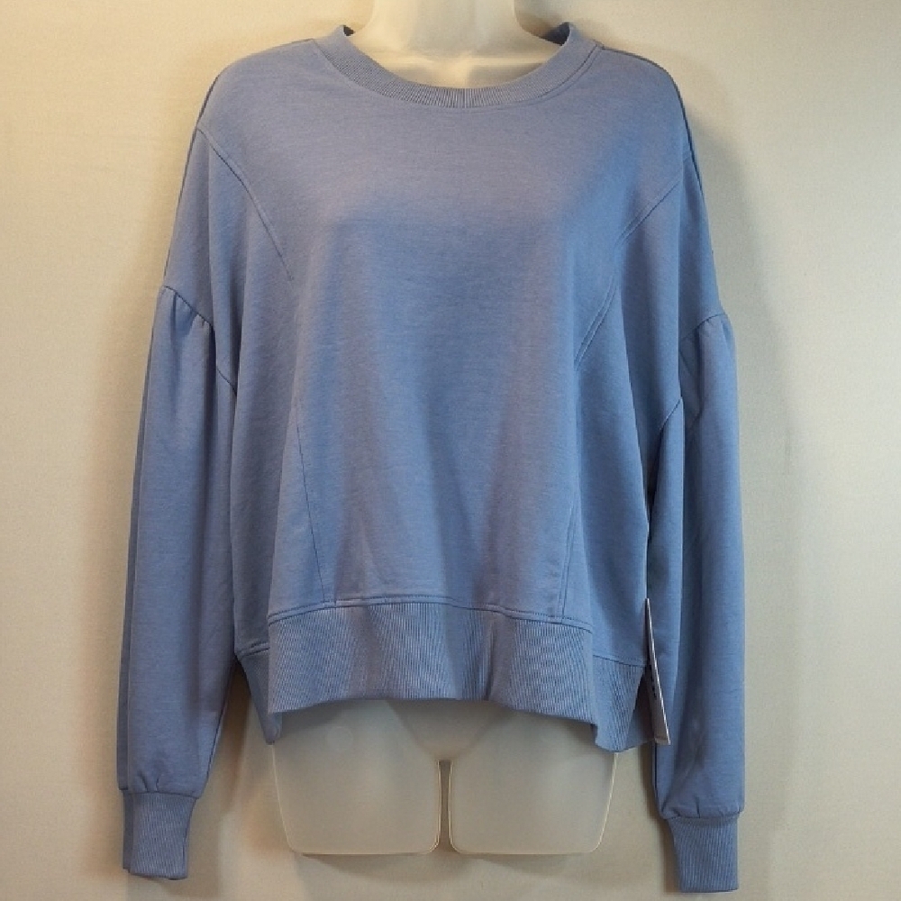RBX Women's Blue Long Sleeve Pullover Sweatshirt, NWT , Size L